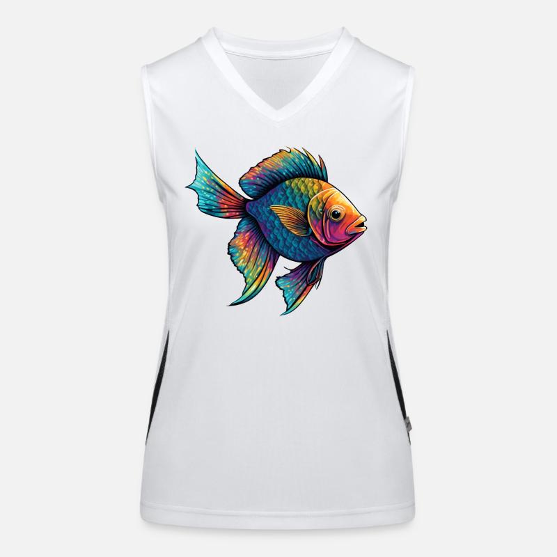 Poisson coloré Débardeur respirant contrasté Femme