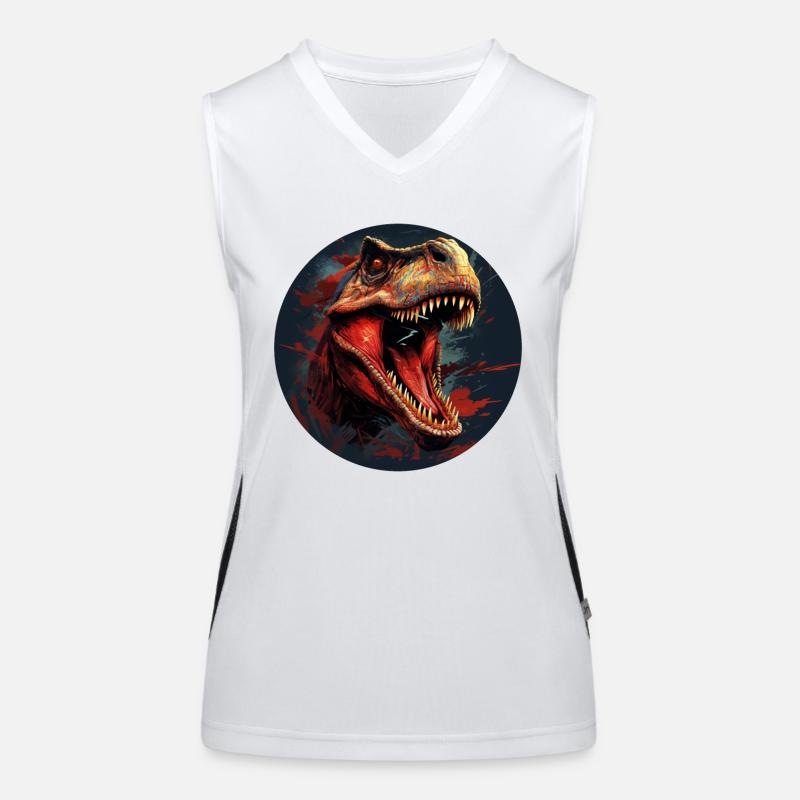 Dinosaur Dinosaurs Design Women's Functional Contrast Tank Top