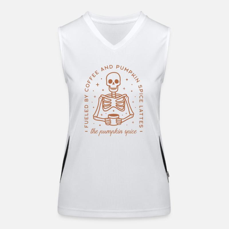 Pumpkin spice latte Women's Functional Contrast Tank Top