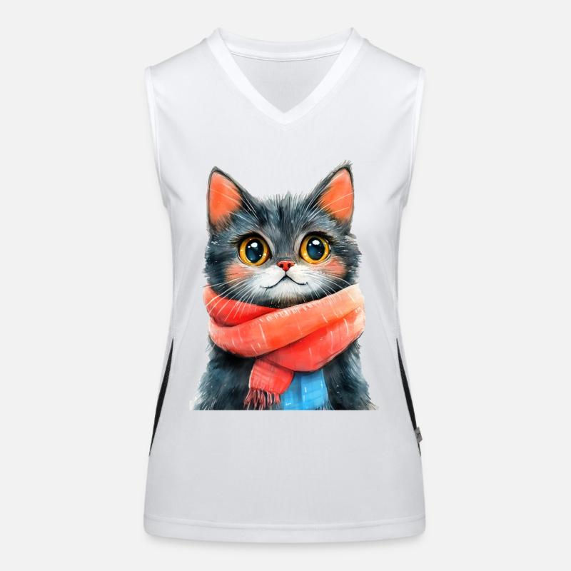 Chat d’hiver Débardeur respirant contrasté Femme