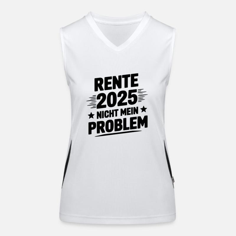 Pension 2025 not my problem Women's Functional Contrast Tank Top