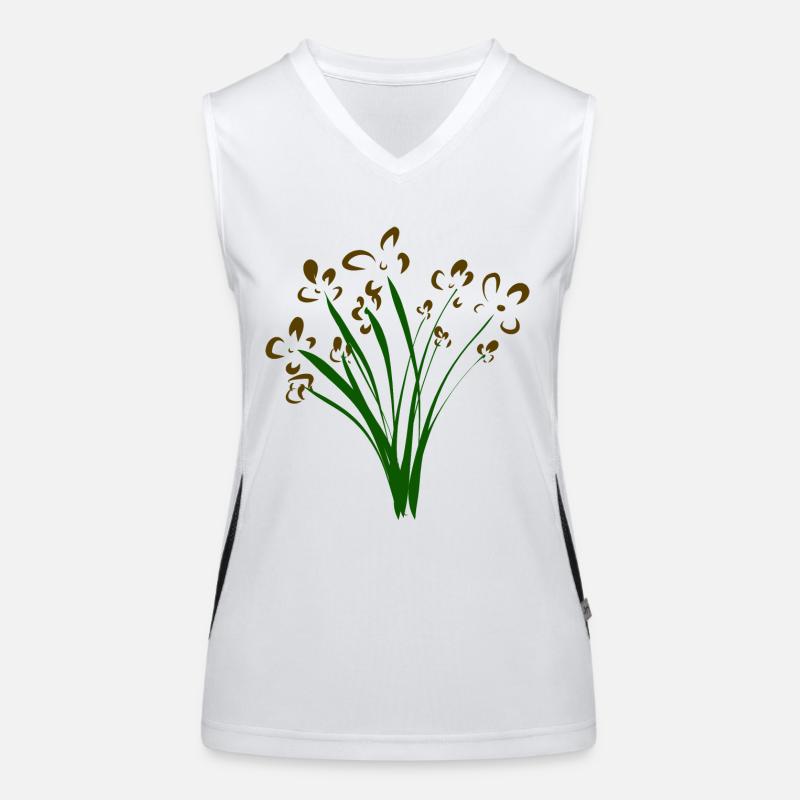 Blumenstrauss Funktionelles Kontrast-Tank Top für Frauen