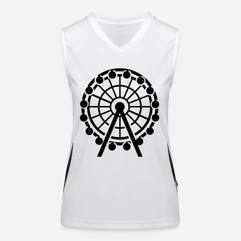 Riesenrad Funktionelles Kontrast-Tank Top für Frauen