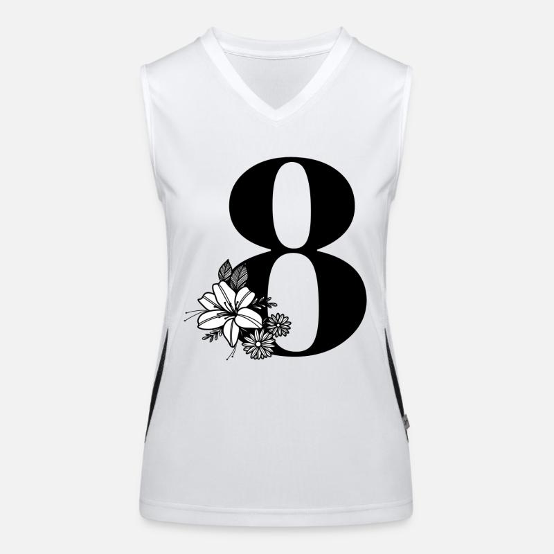 Numéro 8 Débardeur respirant contrasté Femme