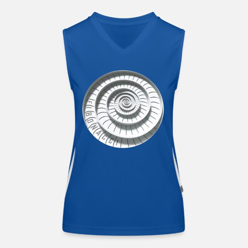 fibonacci abstract Women's Functional Contrast Tank Top