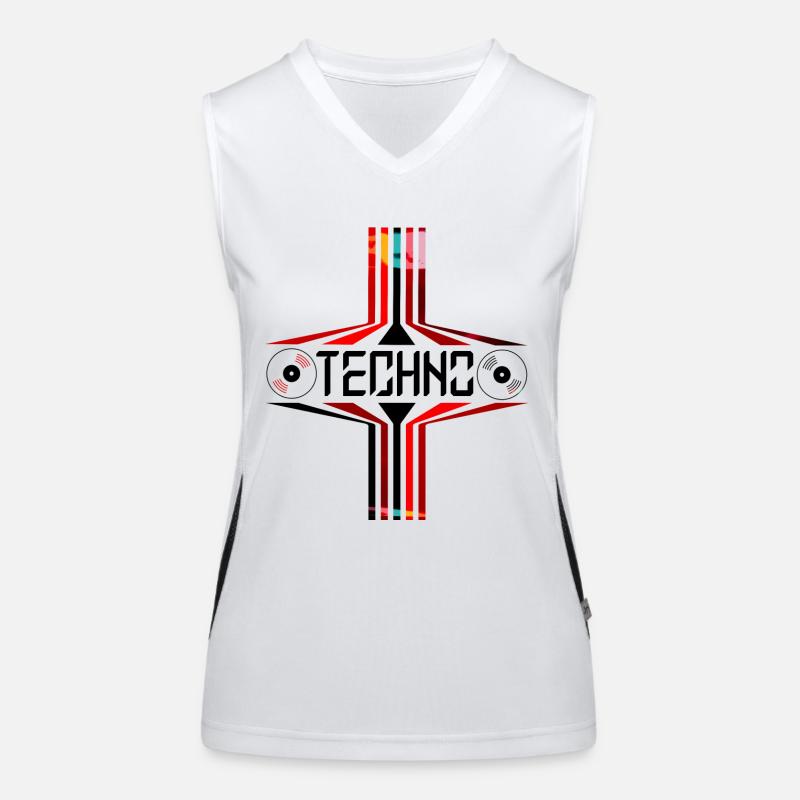 Techno - Rave - Party Women's Functional Contrast Tank Top