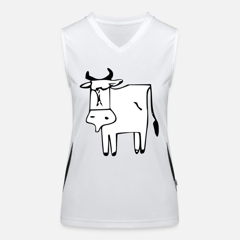 Pépi la vache confuse Débardeur respirant contrasté Femme