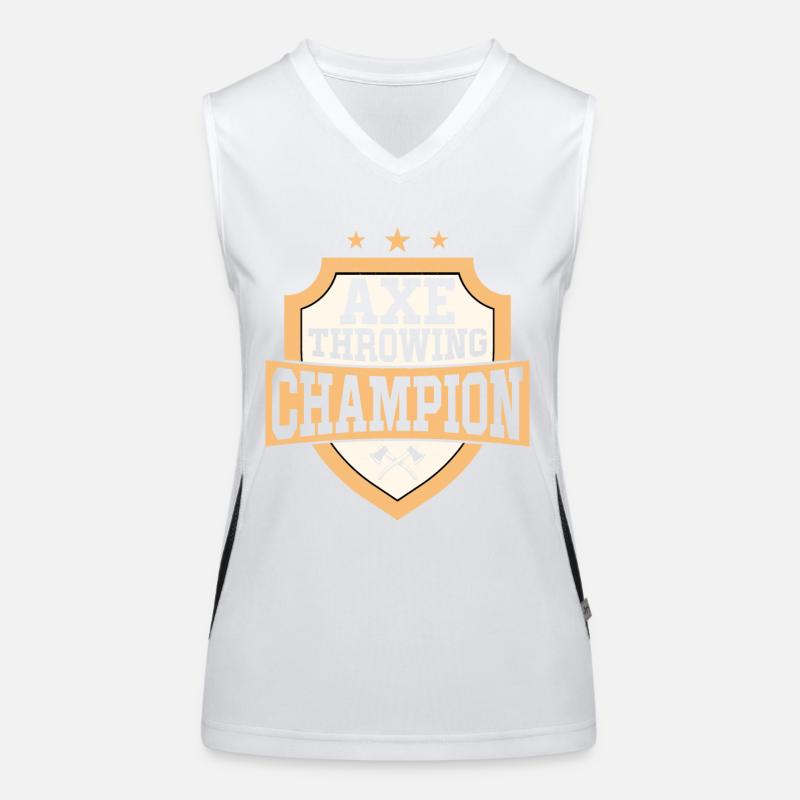 Axe Throwing Champion Hatchet Ax Thrower Funktionelles Kontrast-Tank Top für Frauen