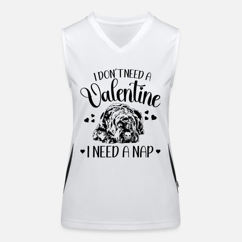 Schnauzer géant Saint-Valentin chiens chien Wilsigns Débardeur respirant contrasté Femme