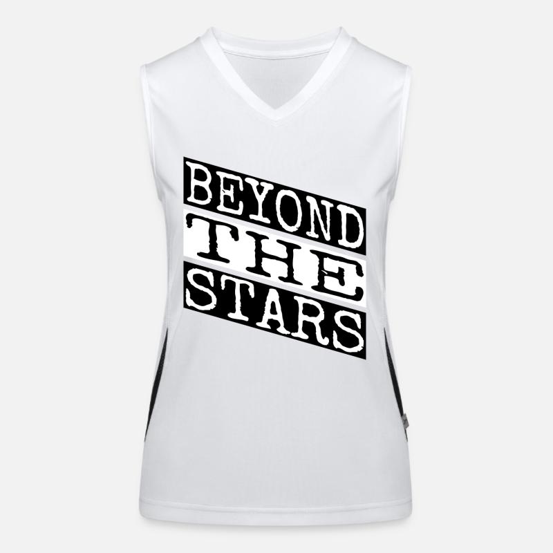 taste exploration space technology sayings Funktionelles Kontrast-Tank Top für Frauen