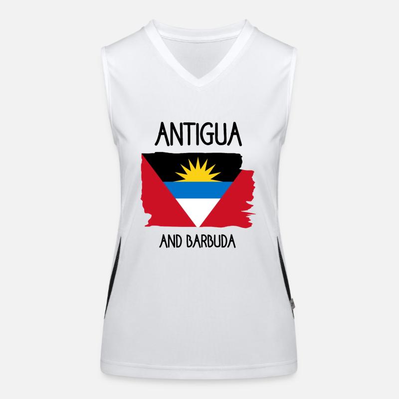 Antigua and Barbuda - St John´s - West Indies Funktionelles Kontrast-Tank Top für Frauen