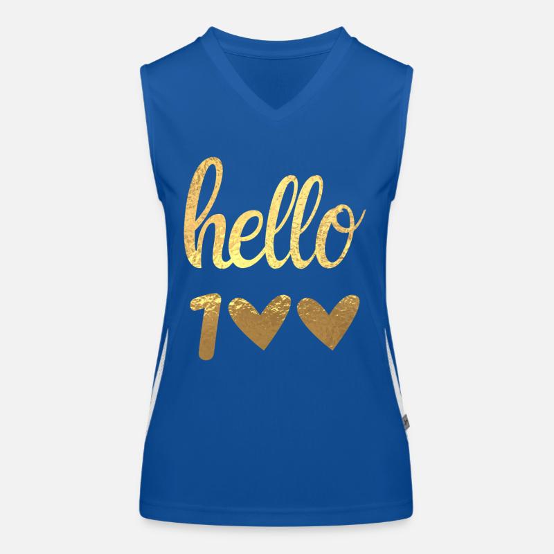 Hello 100 doré Débardeur respirant contrasté Femme