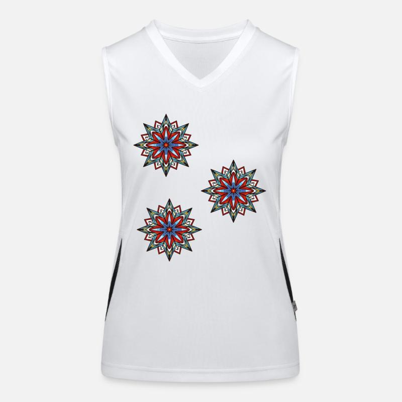 Snowflake Crystal Women's Functional Contrast Tank Top