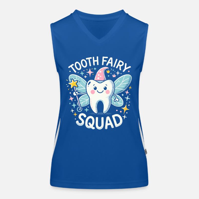 Zahnfeen-Truppe Funktionelles Kontrast-Tank Top für Frauen