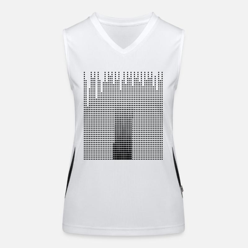 Letter I, Name, der Buchstabe I Funktionelles Kontrast-Tank Top für Frauen