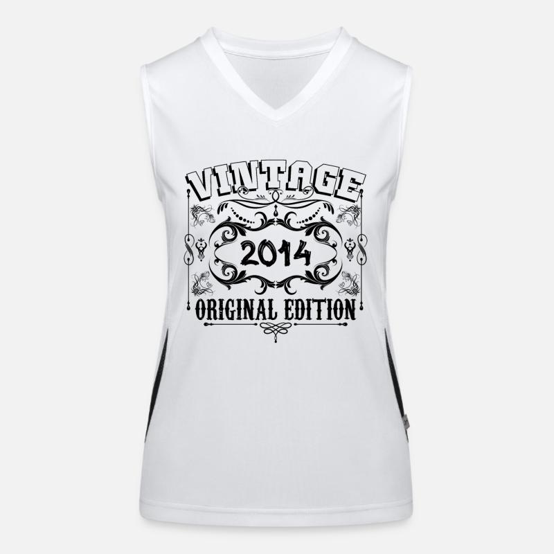 2014 | Vintage Aged Original 2014 birthday gift Women's Functional Contrast Tank Top