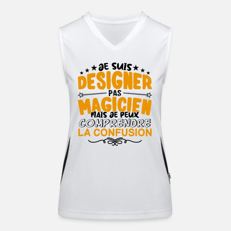 Designer pas Magicien | le Meilleur Designer cade Débardeur respirant contrasté Femme