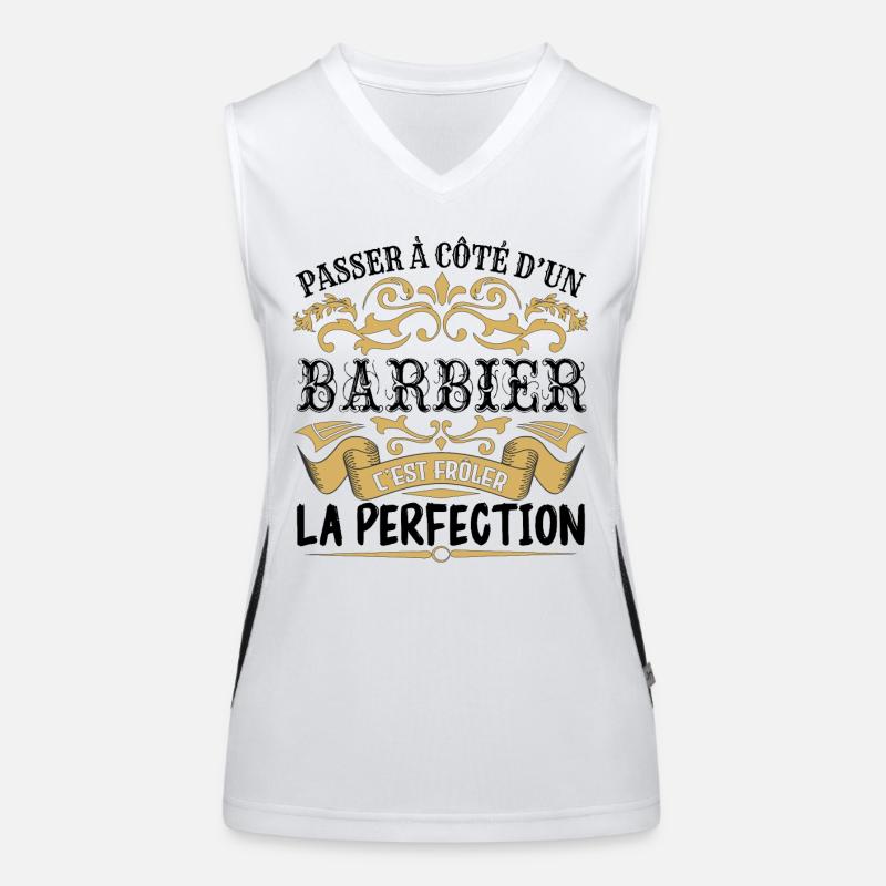 Barbier | le Meilleur cadeau Barbier Débardeur respirant contrasté Femme