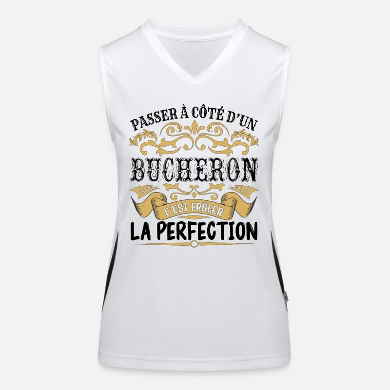 Bucheron | le Meilleur cadeau Bucheron Débardeur respirant contrasté Femme