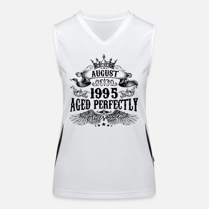 1995 | August Aged Perfectly 1995 Geburtstagsgeschenk Funktionelles Kontrast-Tank Top für Frauen
