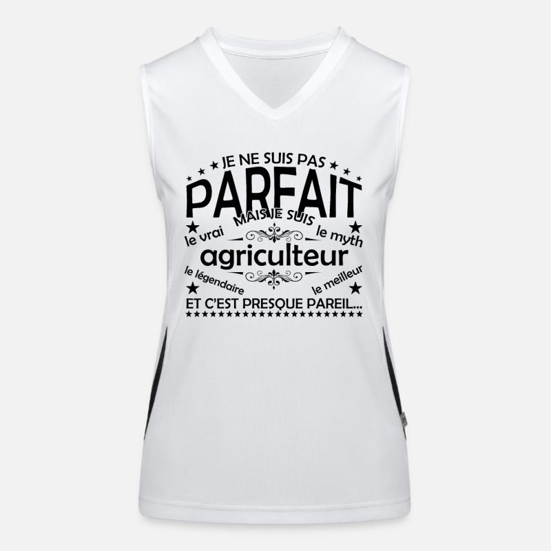 Bauer Geschenk Bauer Der echte Bauer Funktionelles Kontrast-Tank Top für Frauen