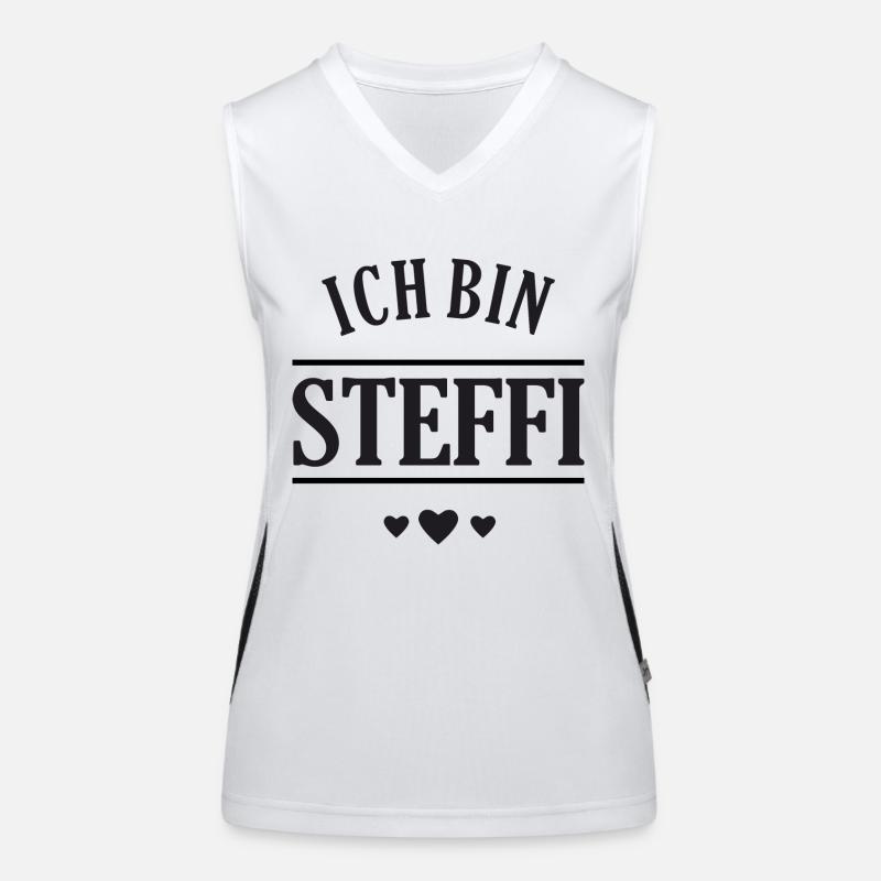 Ich bin Steffi Funktionelles Kontrast-Tank Top für Frauen