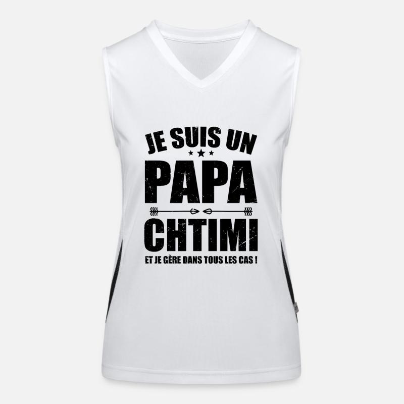 Papa CHTIMI Débardeur respirant contrasté Femme