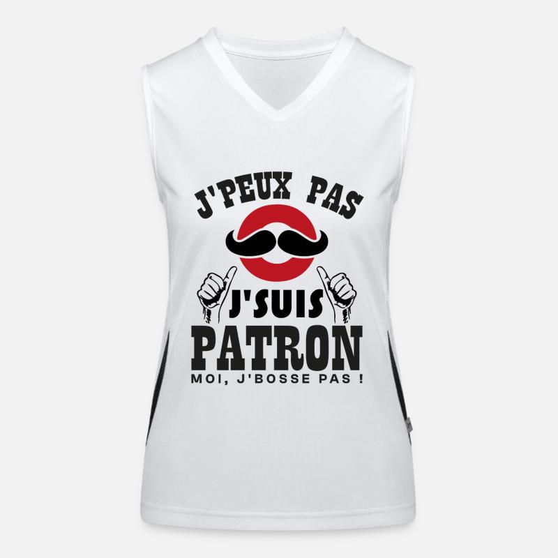 Ich kann nicht, ich bin ein Chef Funktionelles Kontrast-Tank Top für Frauen