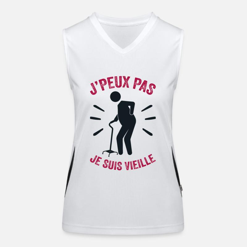 Ich kann nicht, ich bin alt Funktionelles Kontrast-Tank Top für Frauen