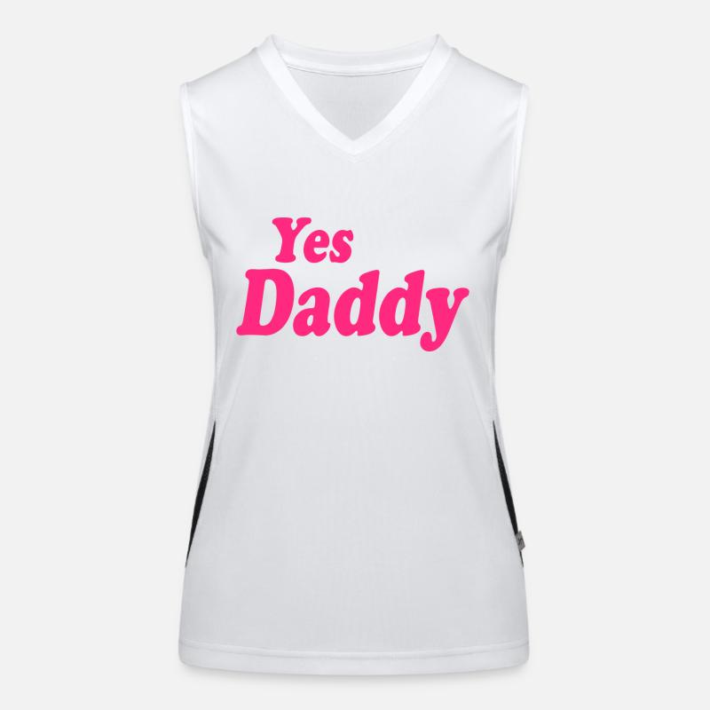 Yes daddy Funktionelles Kontrast-Tank Top für Frauen