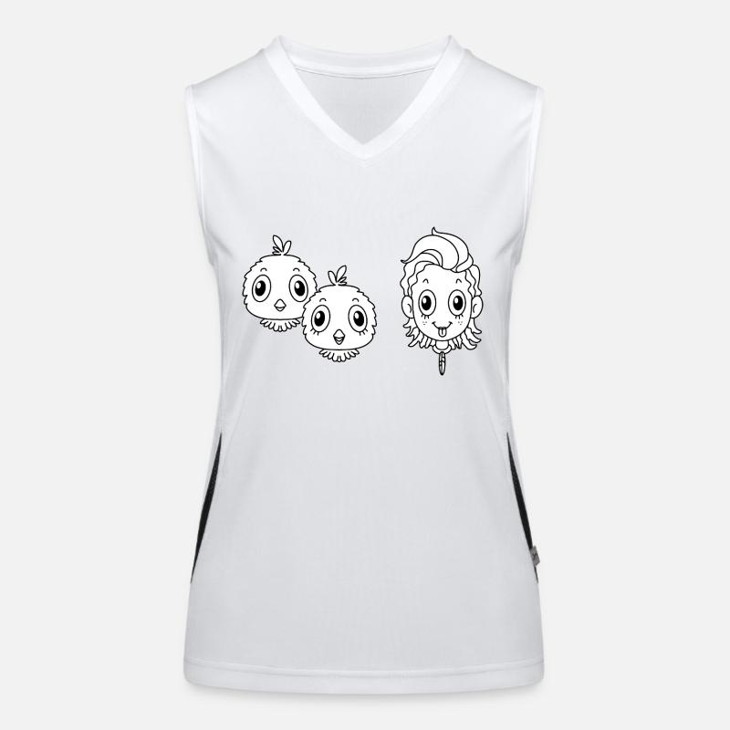 Oiseau de compagnie Débardeur respirant contrasté Femme