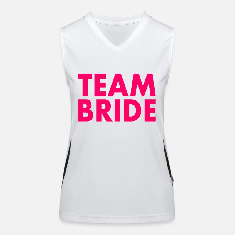 Team bride Funktionelles Kontrast-Tank Top für Frauen