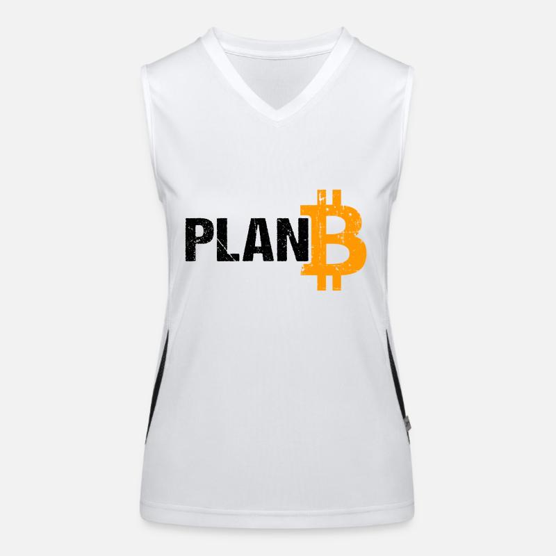 Plan B Bitcoin Crypto-monnaie Débardeur respirant contrasté Femme