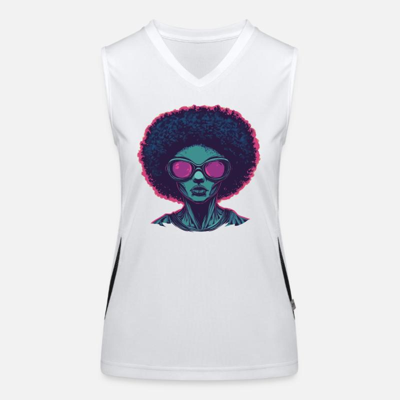 Discothèque Débardeur respirant contrasté Femme