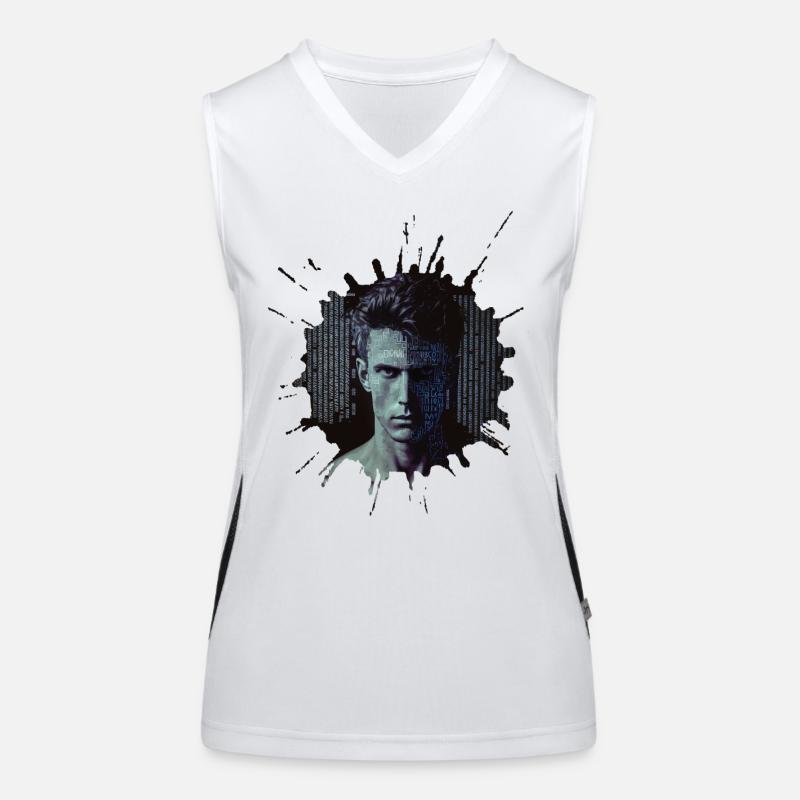 Digital tech revolution - artificial human beings Women's Functional Contrast Tank Top