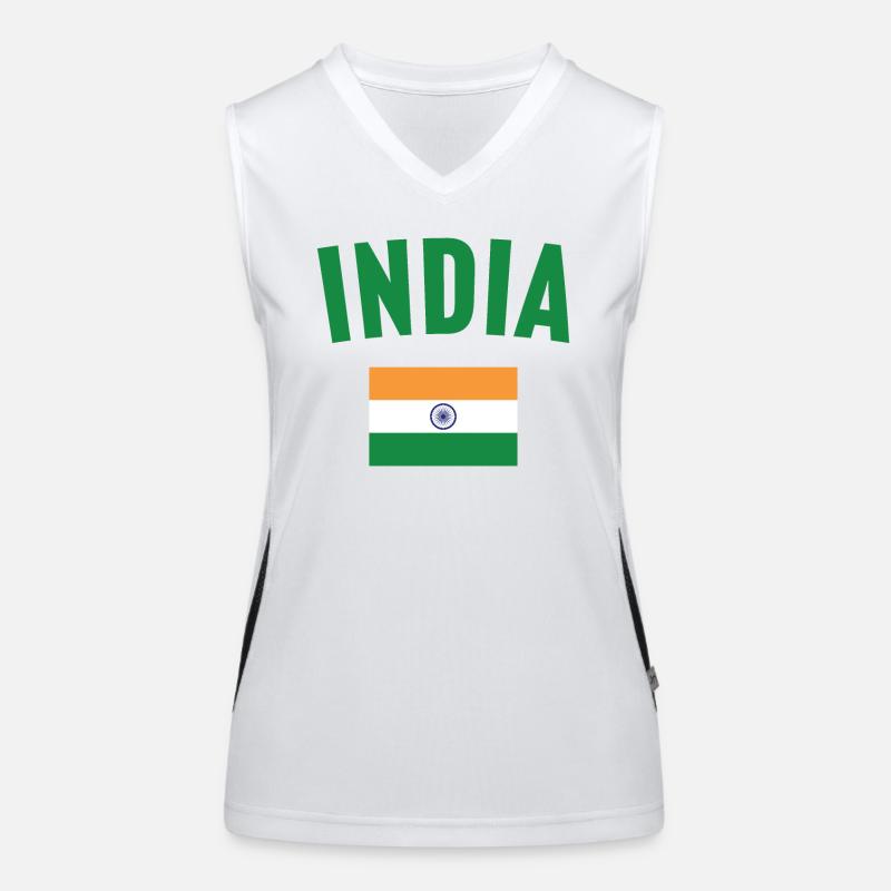 Drapeau de l’Inde Débardeur respirant contrasté Femme
