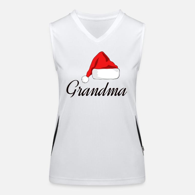 Oma Weihnachten Funktionelles Kontrast-Tank Top für Frauen