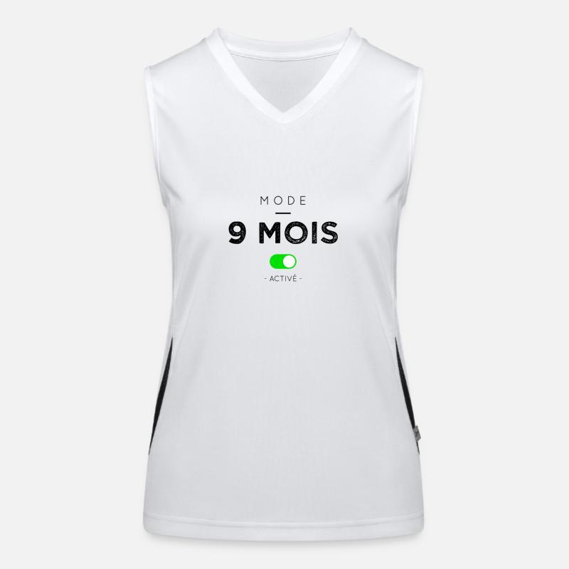 Mode 9 mois activé Débardeur respirant contrasté Femme