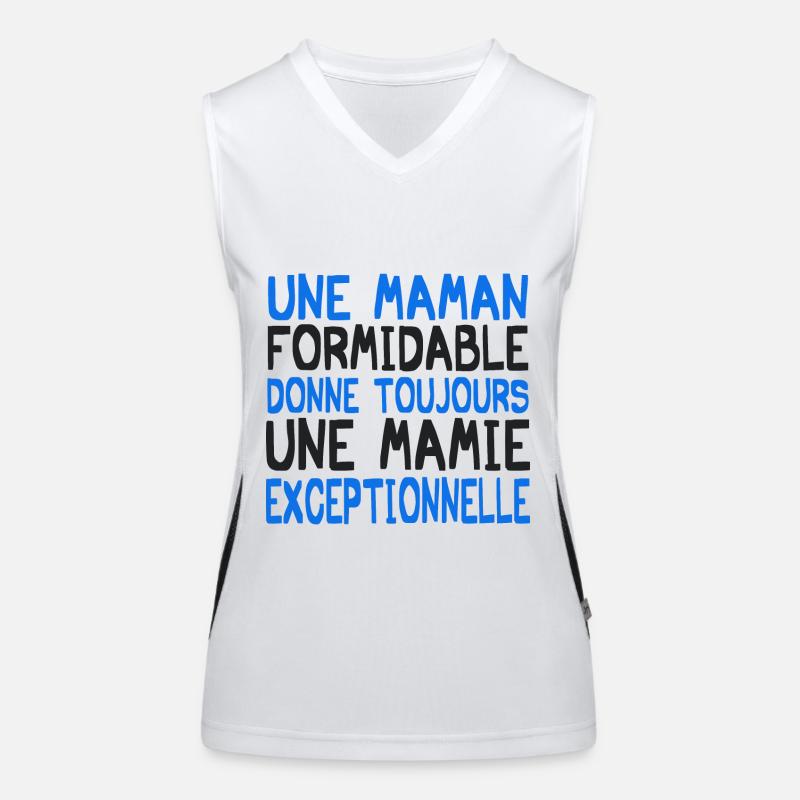 une maman formidable Débardeur respirant contrasté Femme