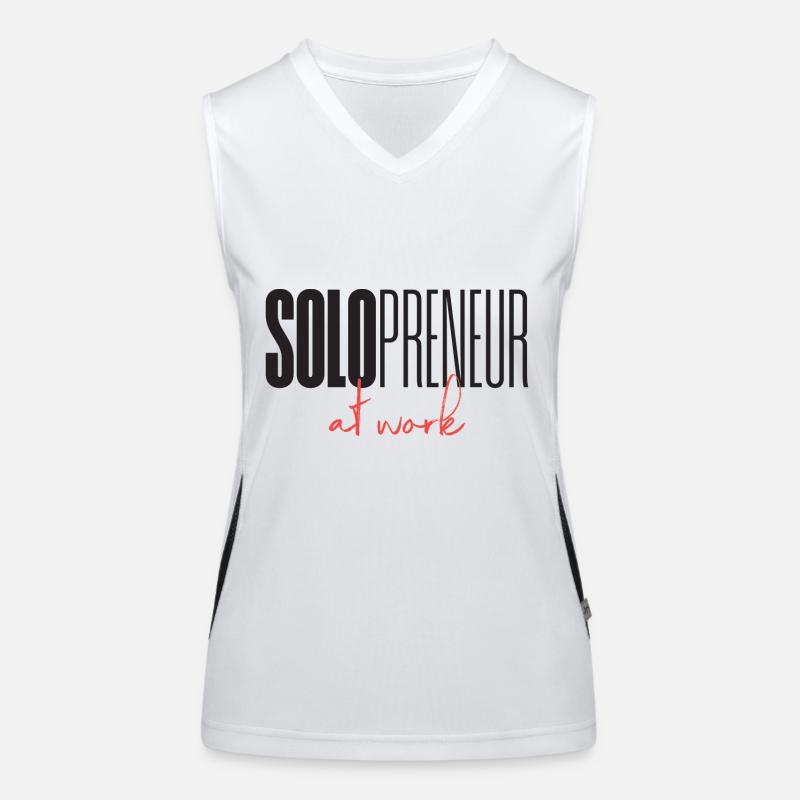 Solopreneur at work Funktionelles Kontrast-Tank Top für Frauen