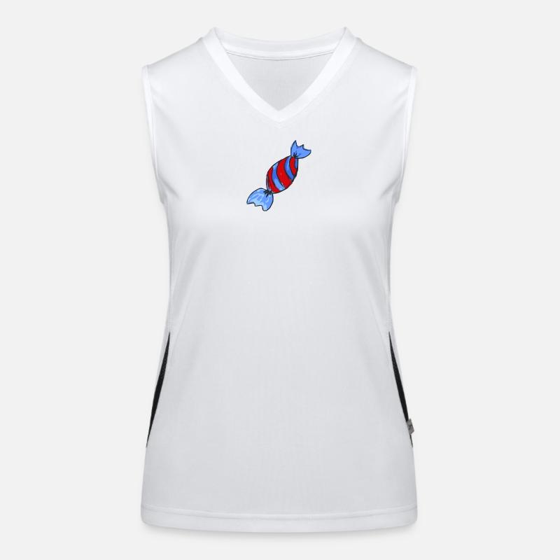 bonbon sweets Funktionelles Kontrast-Tank Top für Frauen