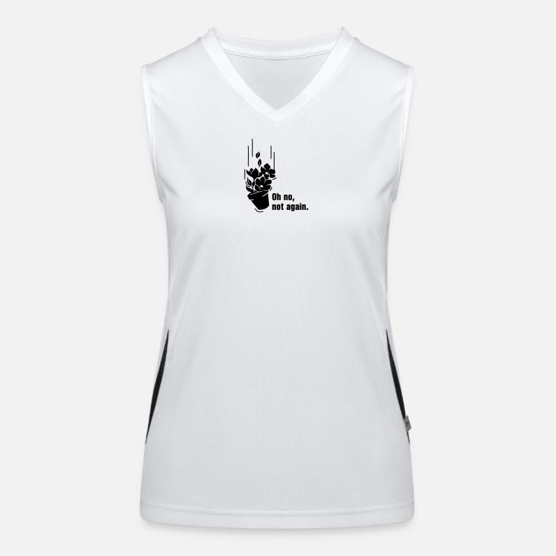 Fallender Topf Petunien Funktionelles Kontrast-Tank Top für Frauen