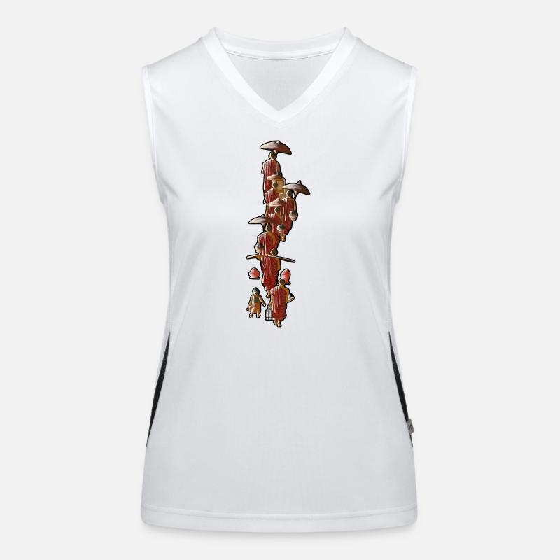 Umbrella Bearer Procession Women's Functional Contrast Tank Top