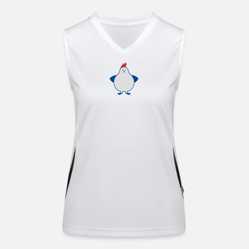 fette henne Funktionelles Kontrast-Tank Top für Frauen