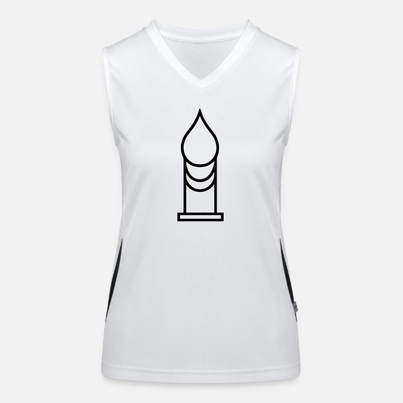 Kerze Funktionelles Kontrast-Tank Top für Frauen