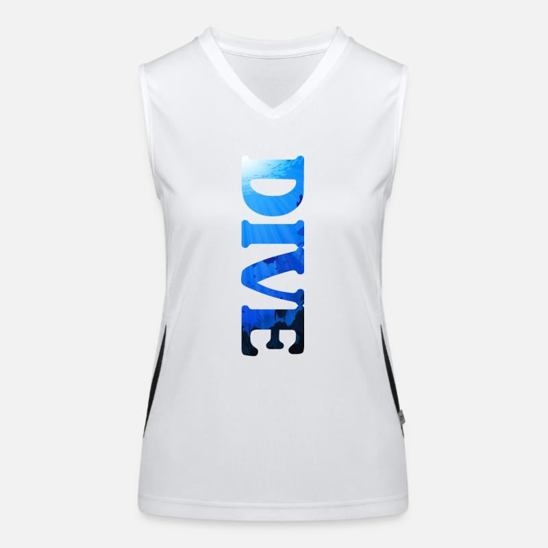 Diving Diver Snorkel Apnea Women's Functional Contrast Tank Top