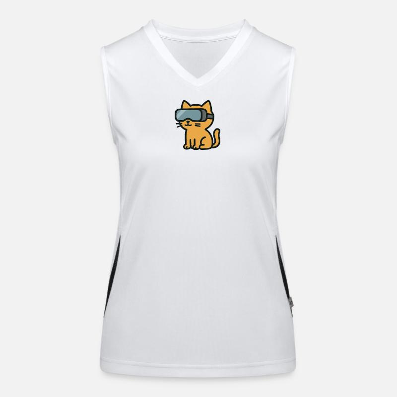 VR Chat: The Immersive Cat Adventure Women's Functional Contrast Tank Top