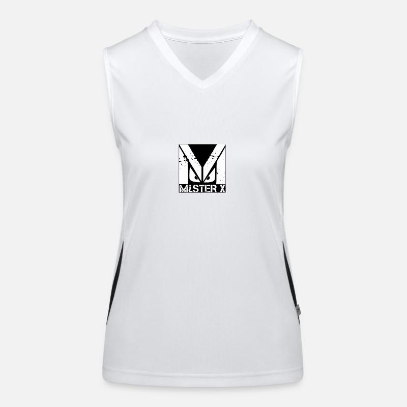 MR X einziger negativer M Funktionelles Kontrast-Tank Top für Frauen