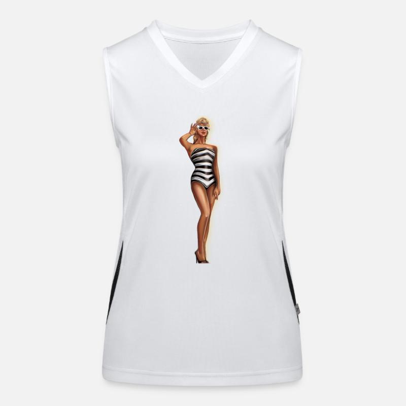 Poupée Beach Babe Débardeur respirant contrasté Femme