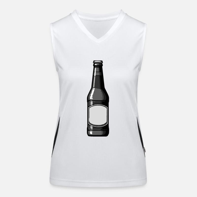 Bouteille de bière Bière Débardeur respirant contrasté Femme